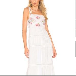 Lovers + Friends Dresses Lovers + Friends Tally Midi Embroidered Dress